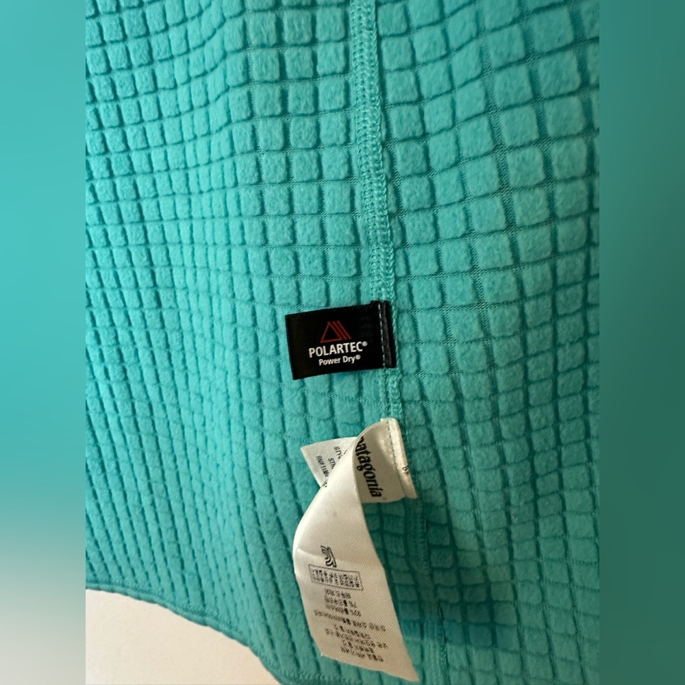Patagonia R1 Full Zip Jacket Teal Grid Fleece Polartec Women S - Picture 5 of 13